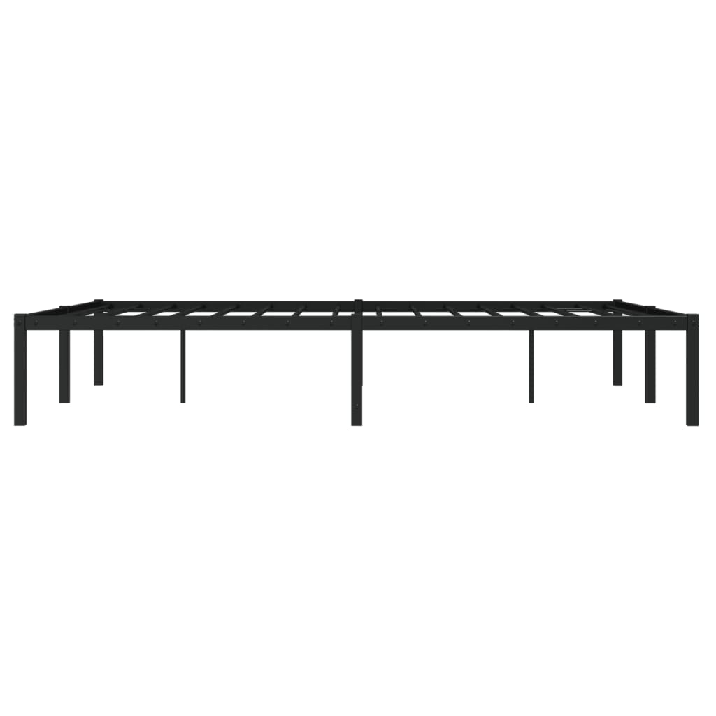 Metalni okvir za krevet crni 135x190 cm