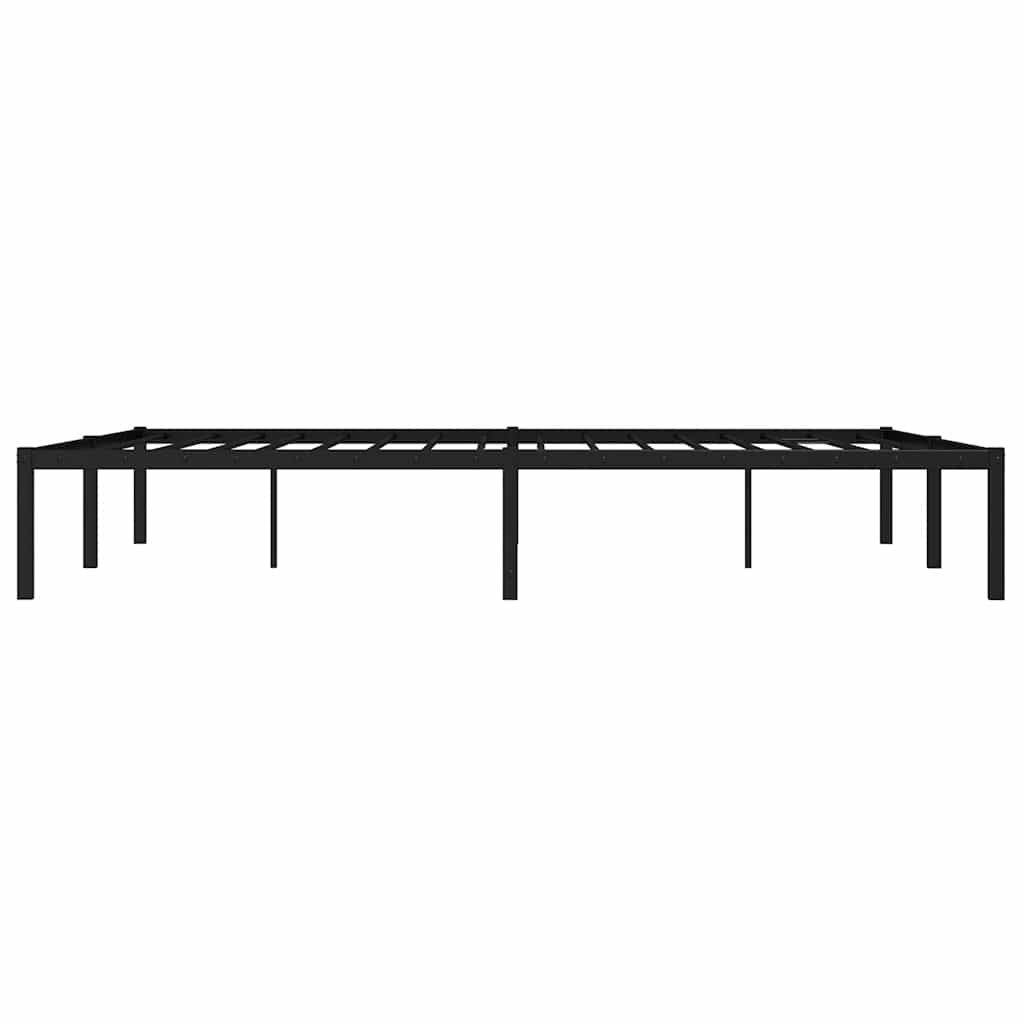 Metalni okvir za krevet crni 160x200 cm