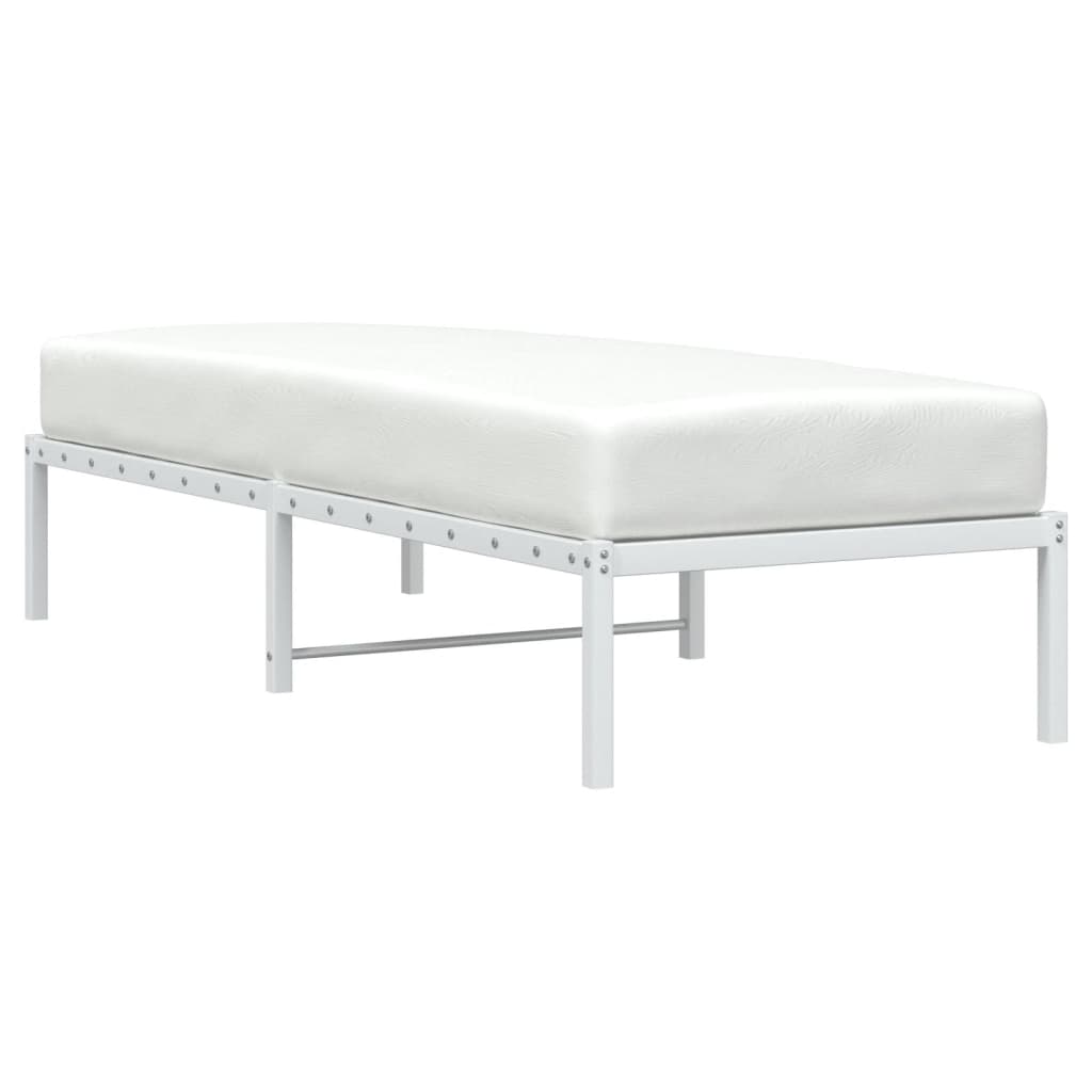 Metalni okvir za krevet bijeli 80x200 cm