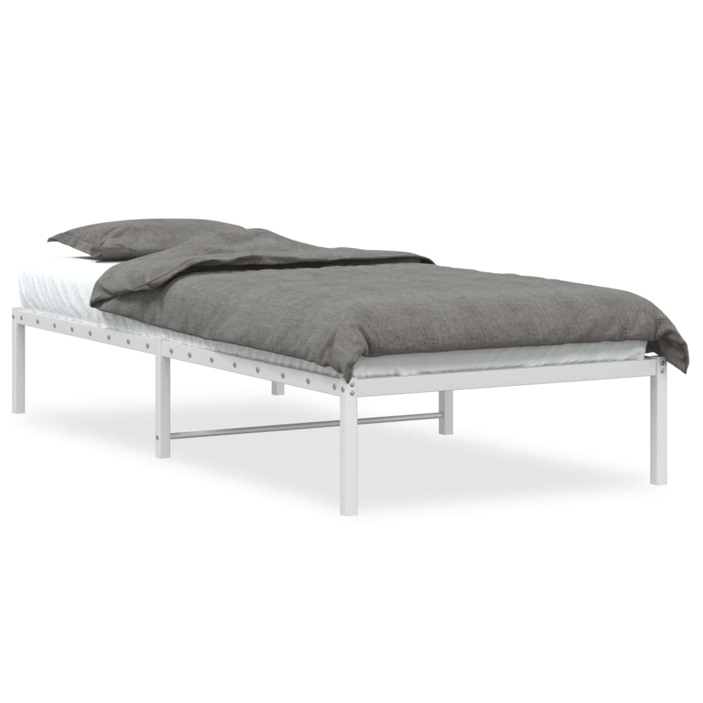Metalni okvir za krevet bijeli 90x200 cm