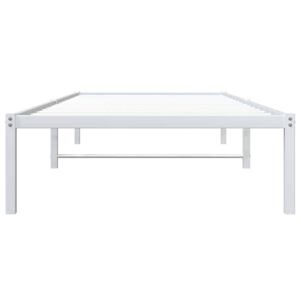 Metalni okvir za krevet bijeli 90x200 cm