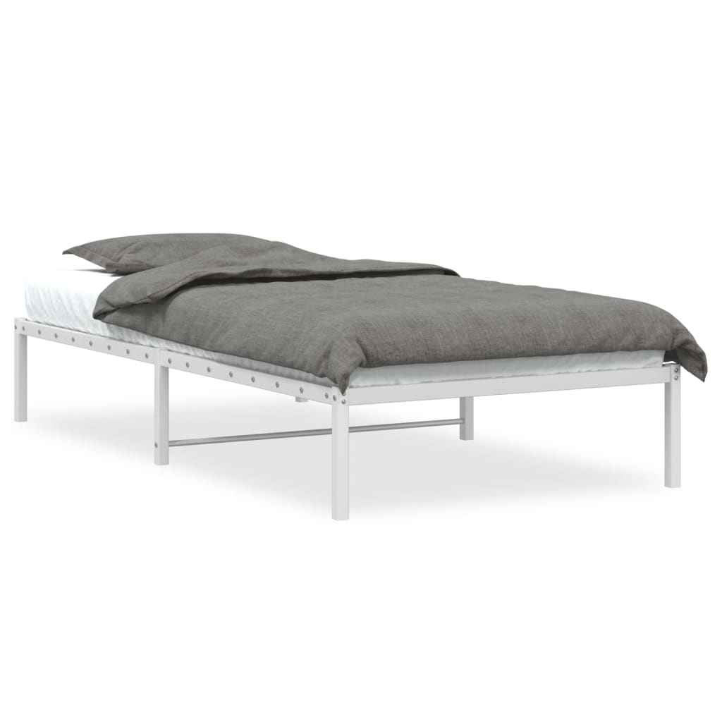 Metalni okvir za krevet bijeli 100x190 cm