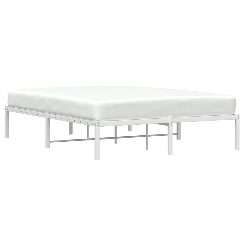 Metalni okvir za krevet bijeli 135x190 cm