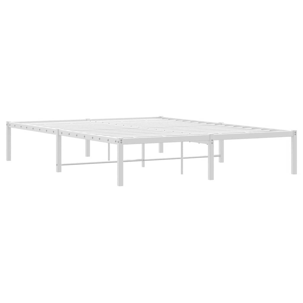 Metalni okvir za krevet bijeli 135x190 cm