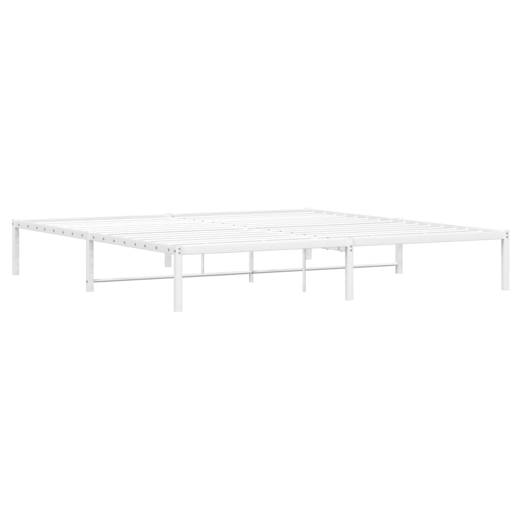 Metalni okvir za krevet bijeli 193x203 cm