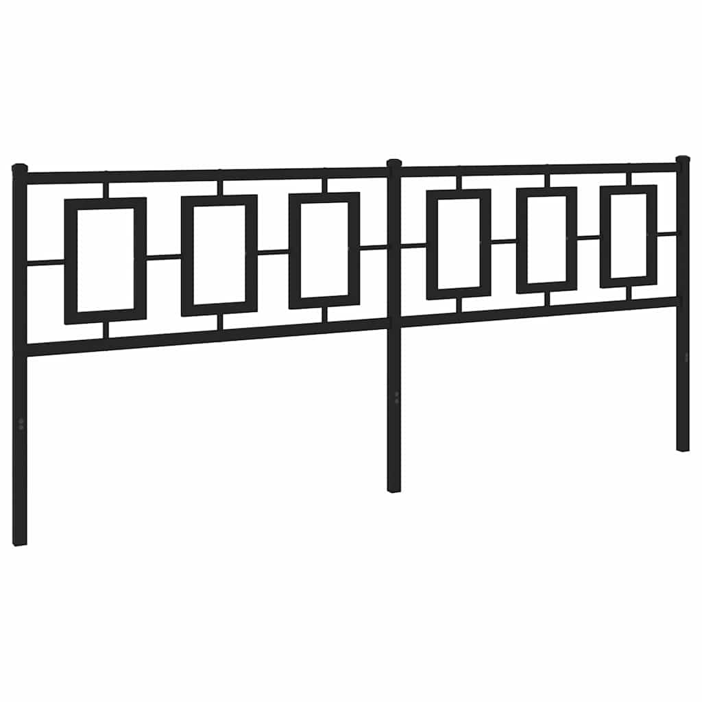 Metalno zamjensko uzglavlje crno 193 cm