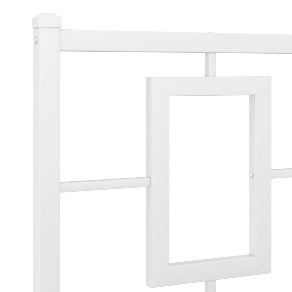 Metalno zamjensko uzglavlje bijelo 120 cm