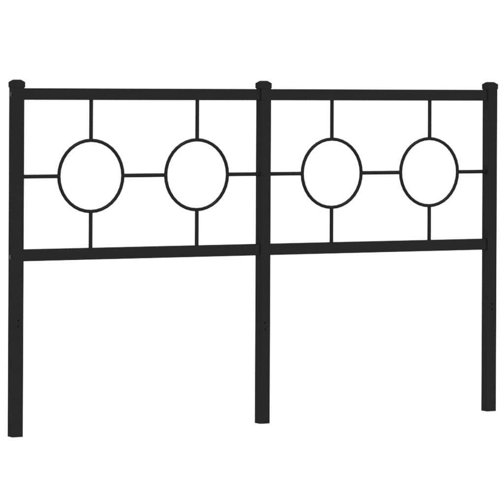Metalno zamjensko uzglavlje crno 150 cm
