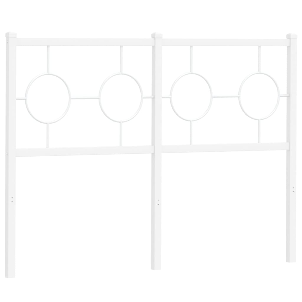 Metalno zamjensko uzglavlje bijelo 120 cm