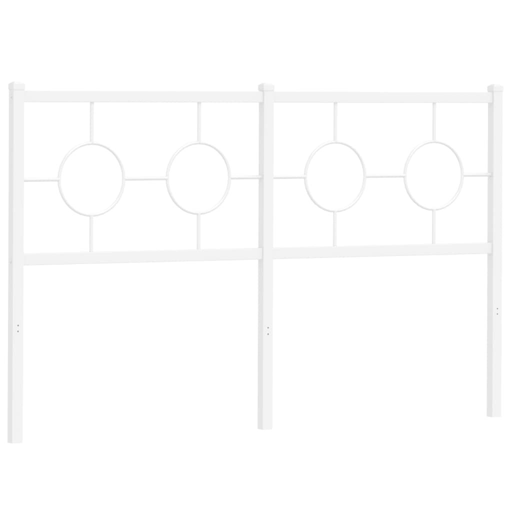 Metalno zamjensko uzglavlje bijelo 140 cm
