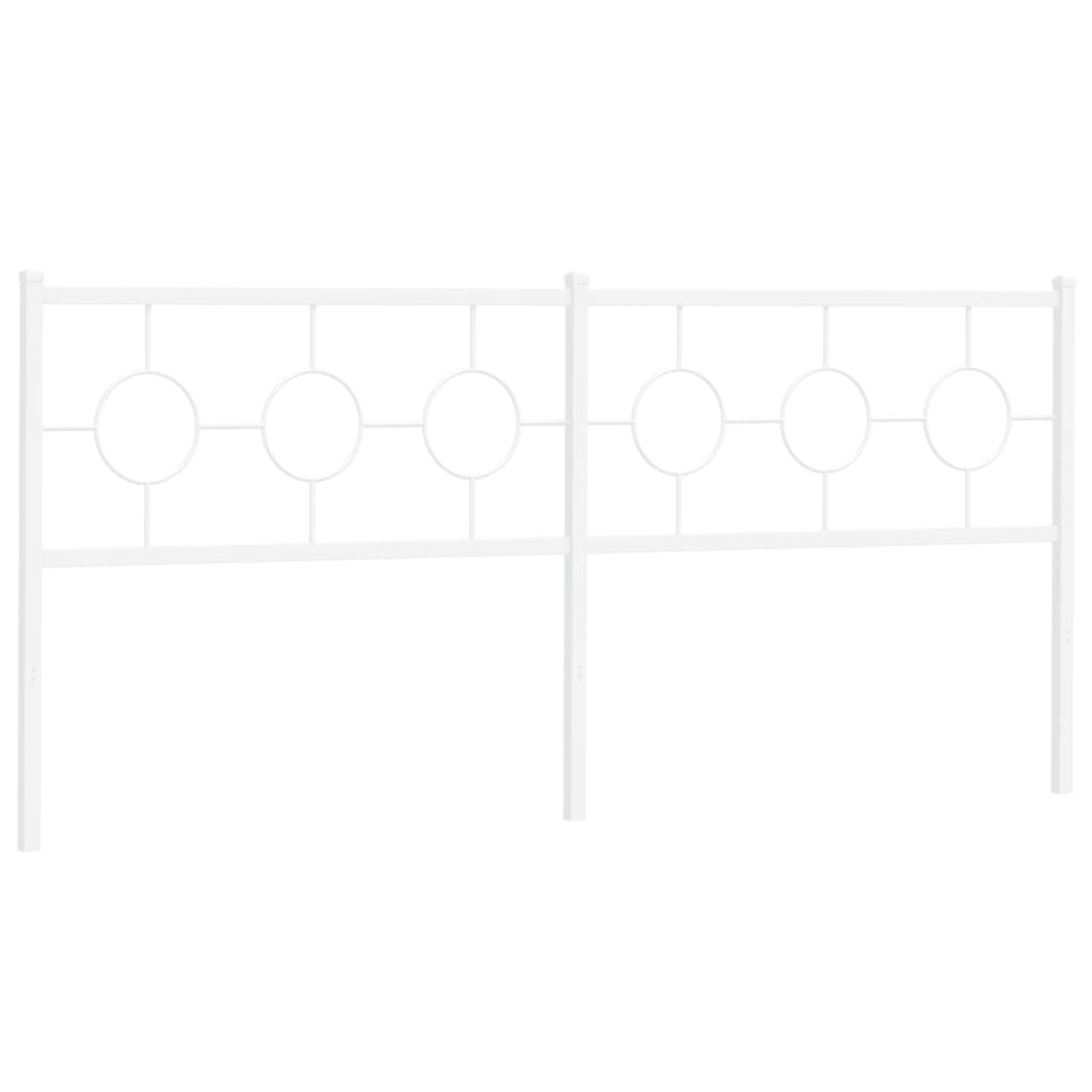 Metalno zamjensko uzglavlje bijelo 200 cm