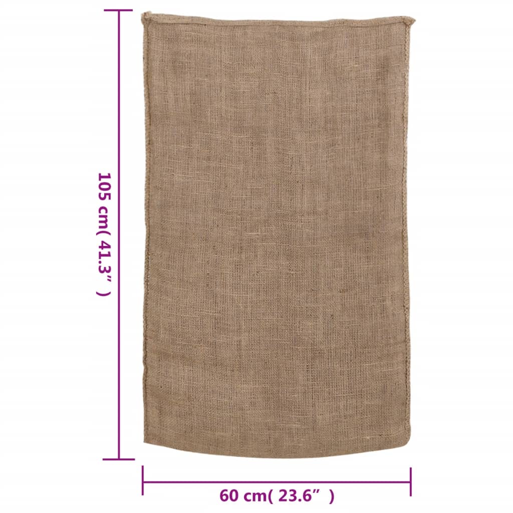 Jutene vreće 5 kom 60 x 105 cm 100% juta 220 g/m²
