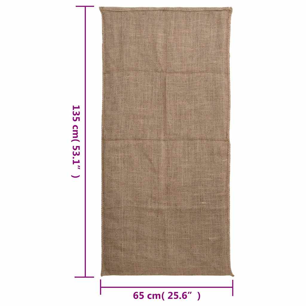 Jutene vreće 10 kom 65 x 135 cm 100 % juta 220 g/m²