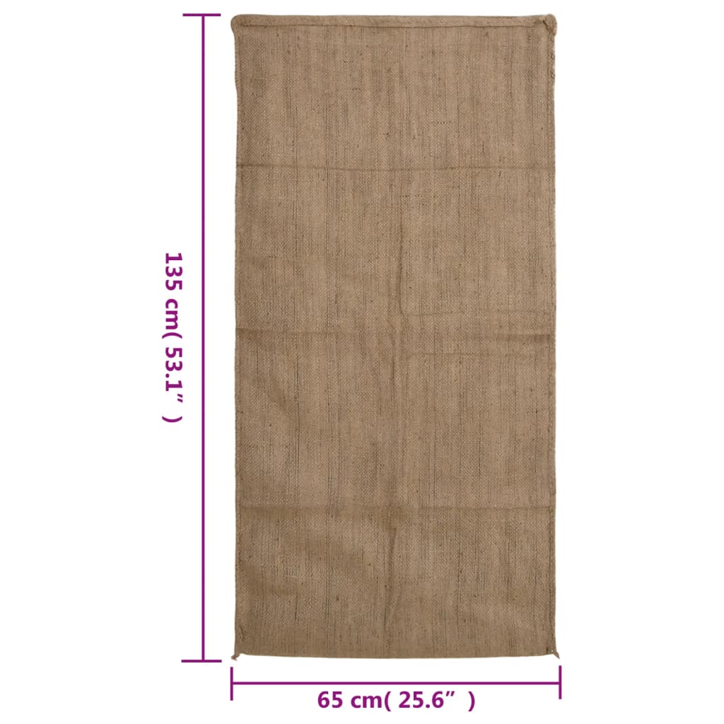 Jutene vreće 5 kom 65 x 135 cm 100 % juta 340 g/m²