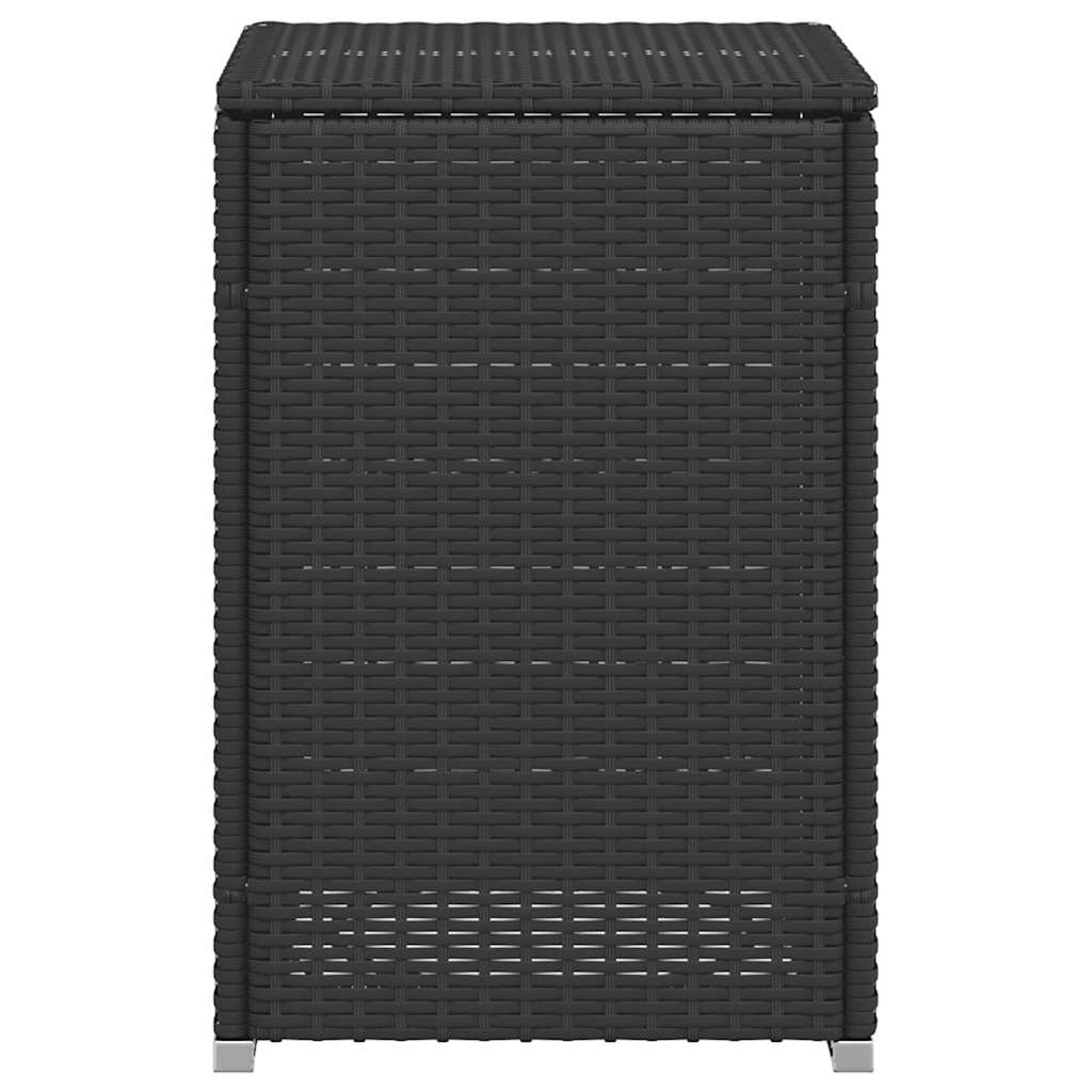 Pokrovni stol za spremnik propana crni 40x40x60 cm poliratan