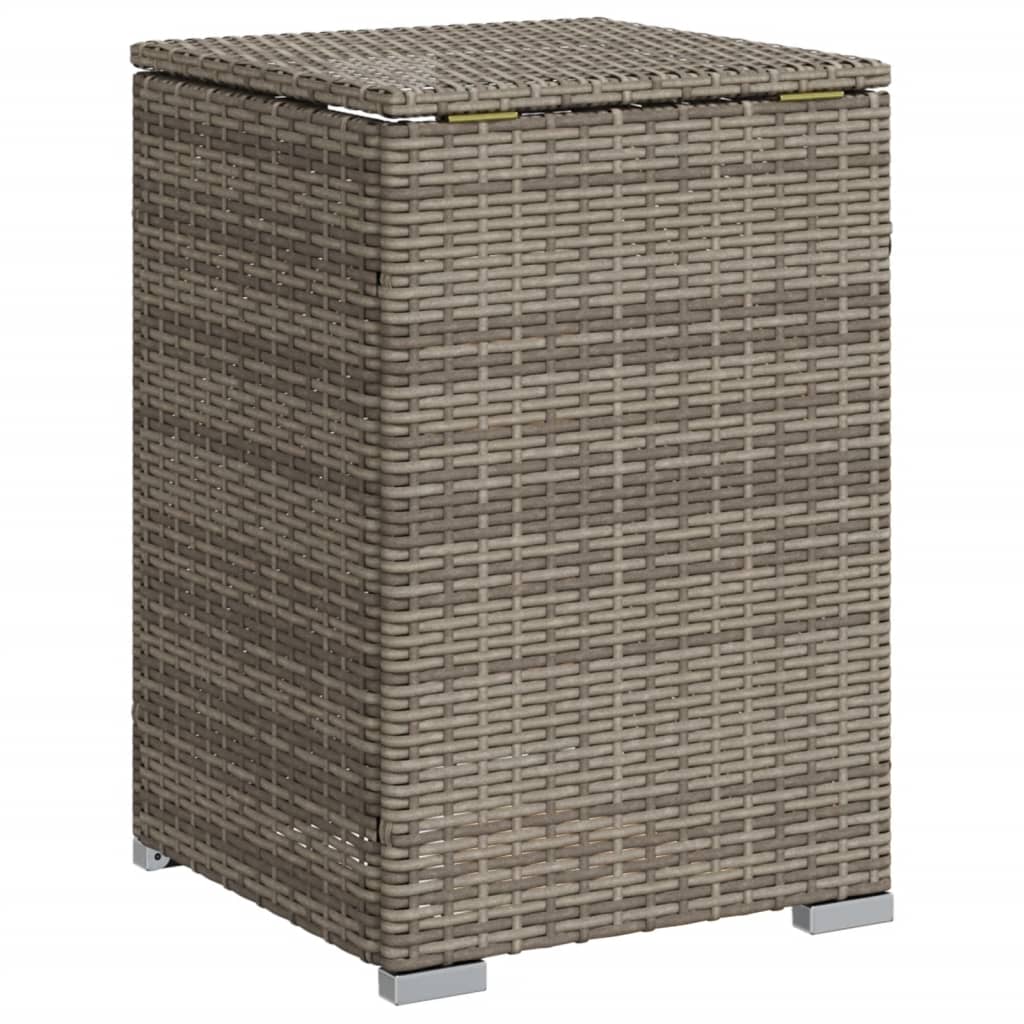 Pokrovni stol za spremnik propana sivi 40x40x60 cm poliratan
