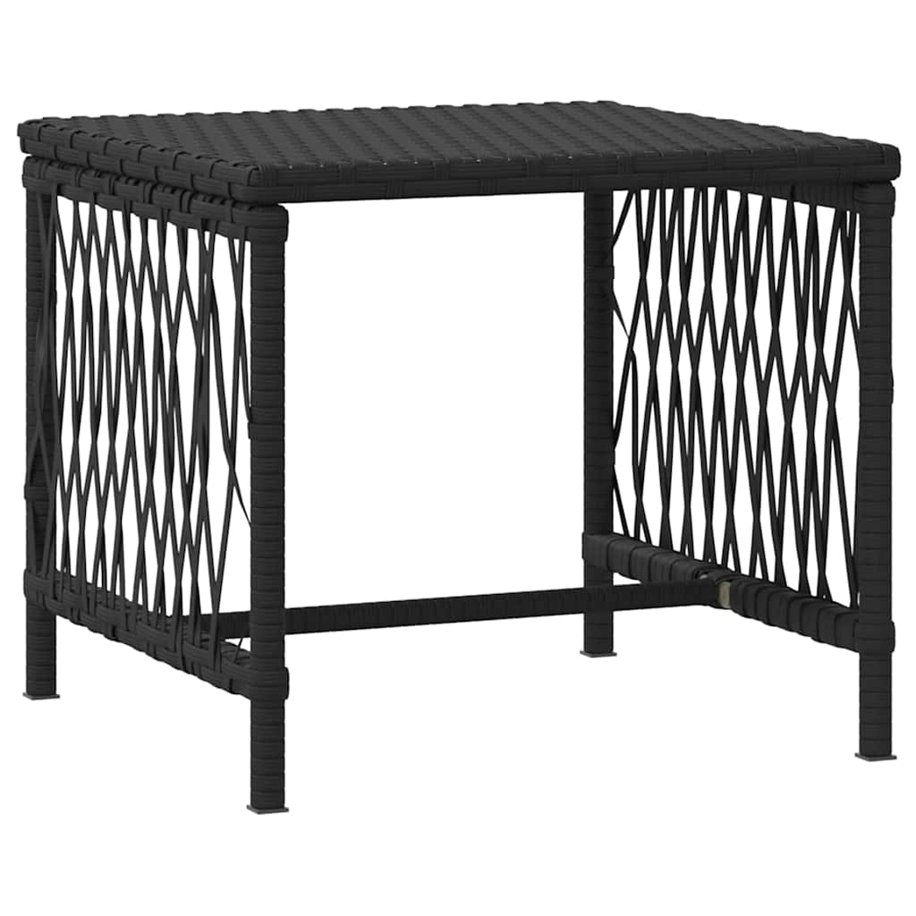 Ležaljka 3 pcs Crna i krem-bijela 55 x 200 x 92 cm poliratan