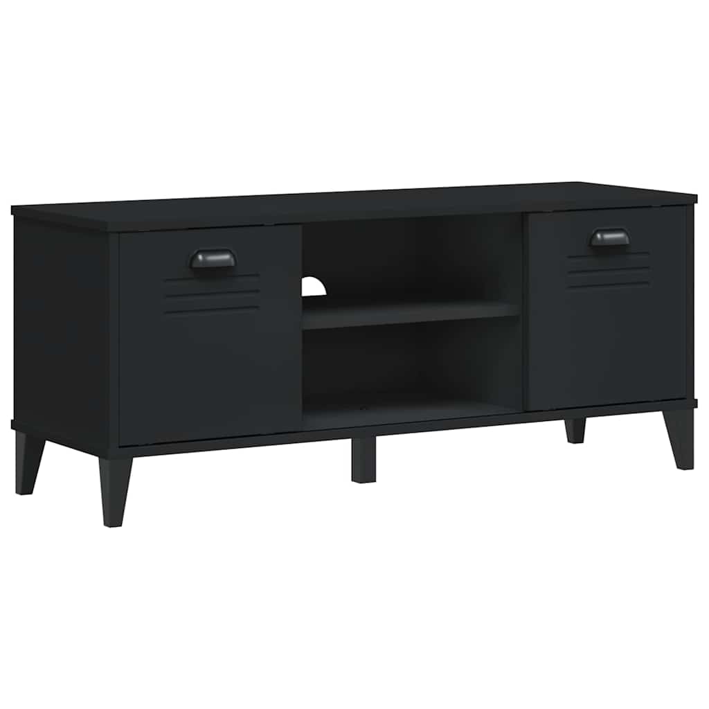 Klupa za cipele VIKEN crna 106 x 35 x 45 cm konstruirano drvo