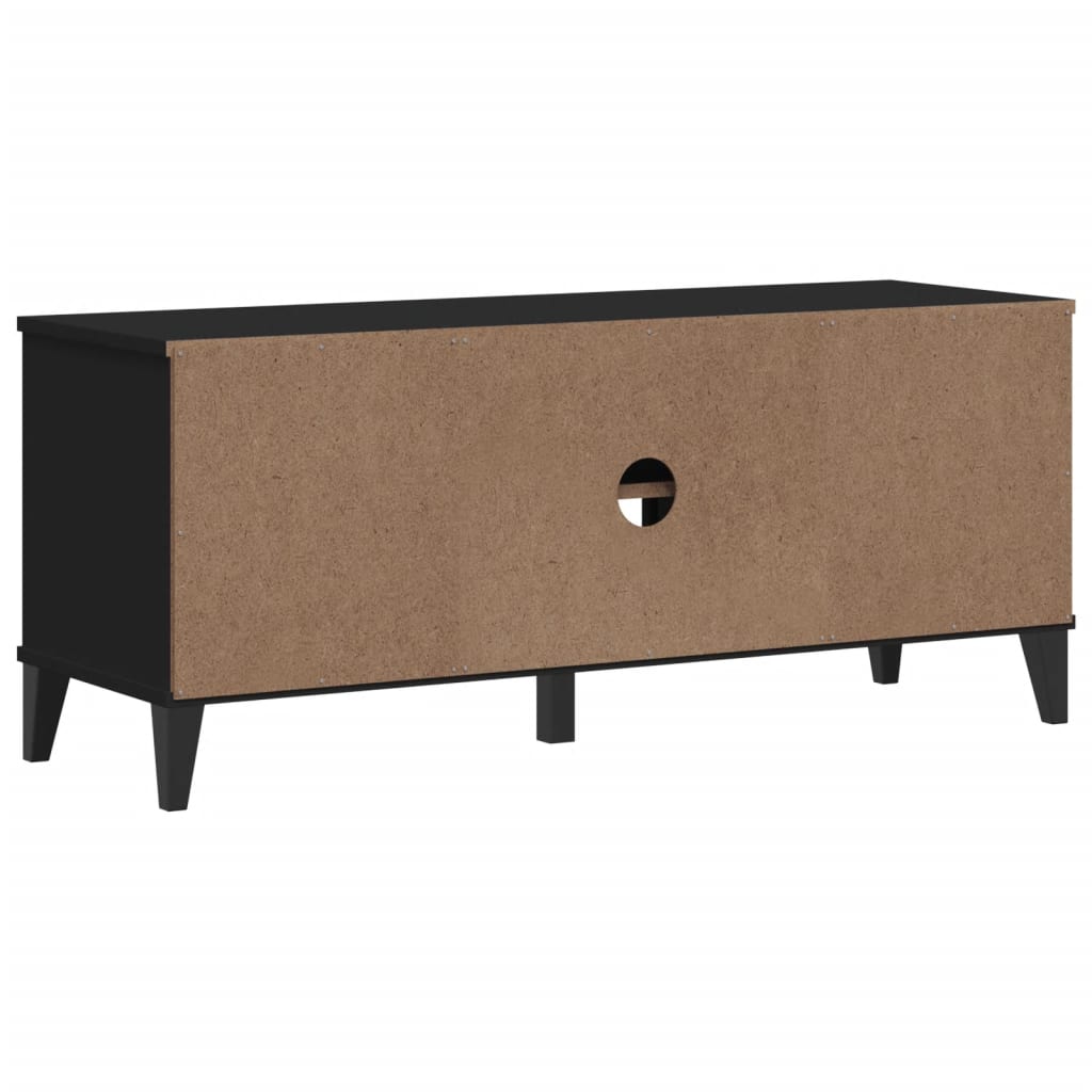 Klupa za cipele VIKEN crna 106 x 35 x 45 cm konstruirano drvo