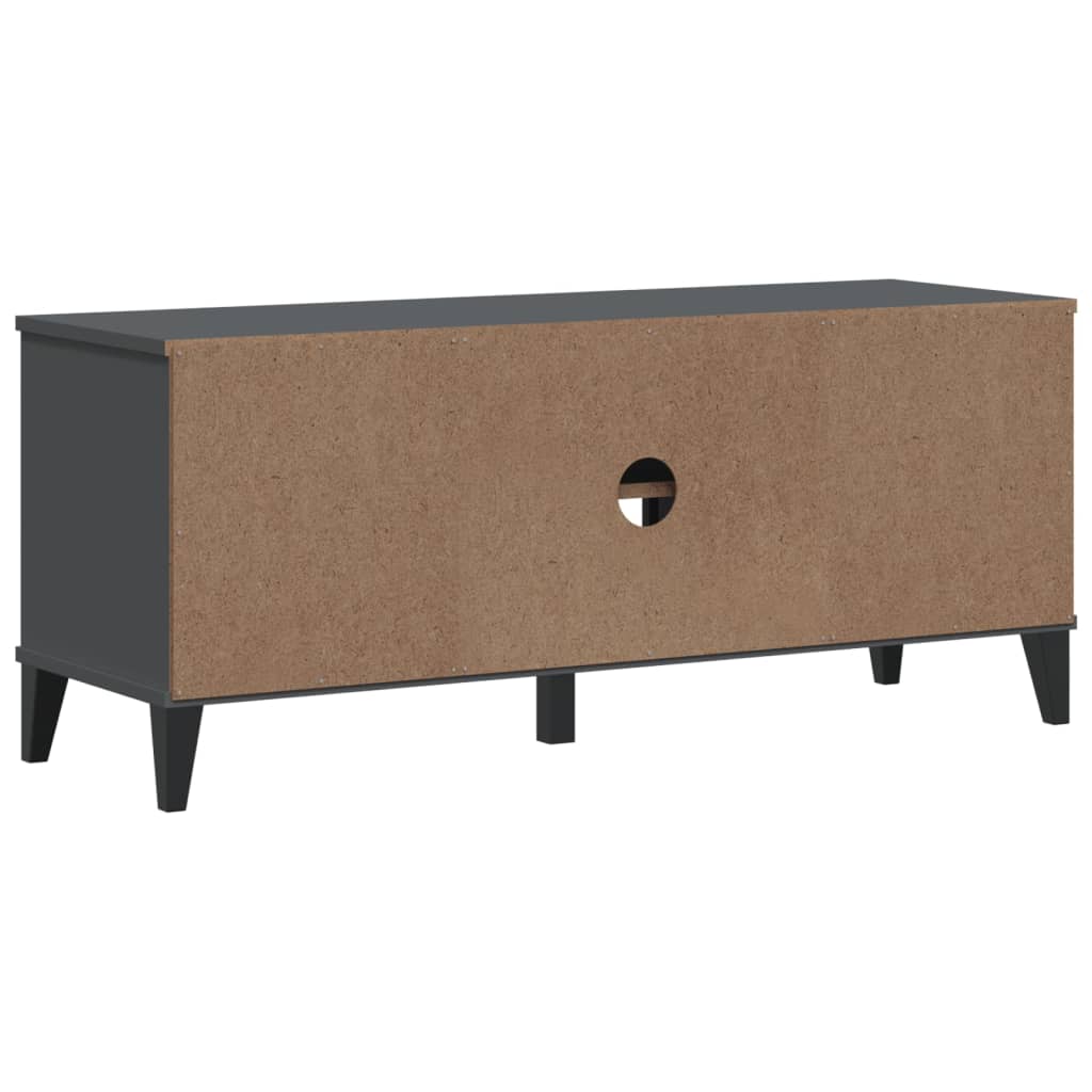 Klupa za cipele VIKEN antracit siva 106 x 35 x 45 cm drvena