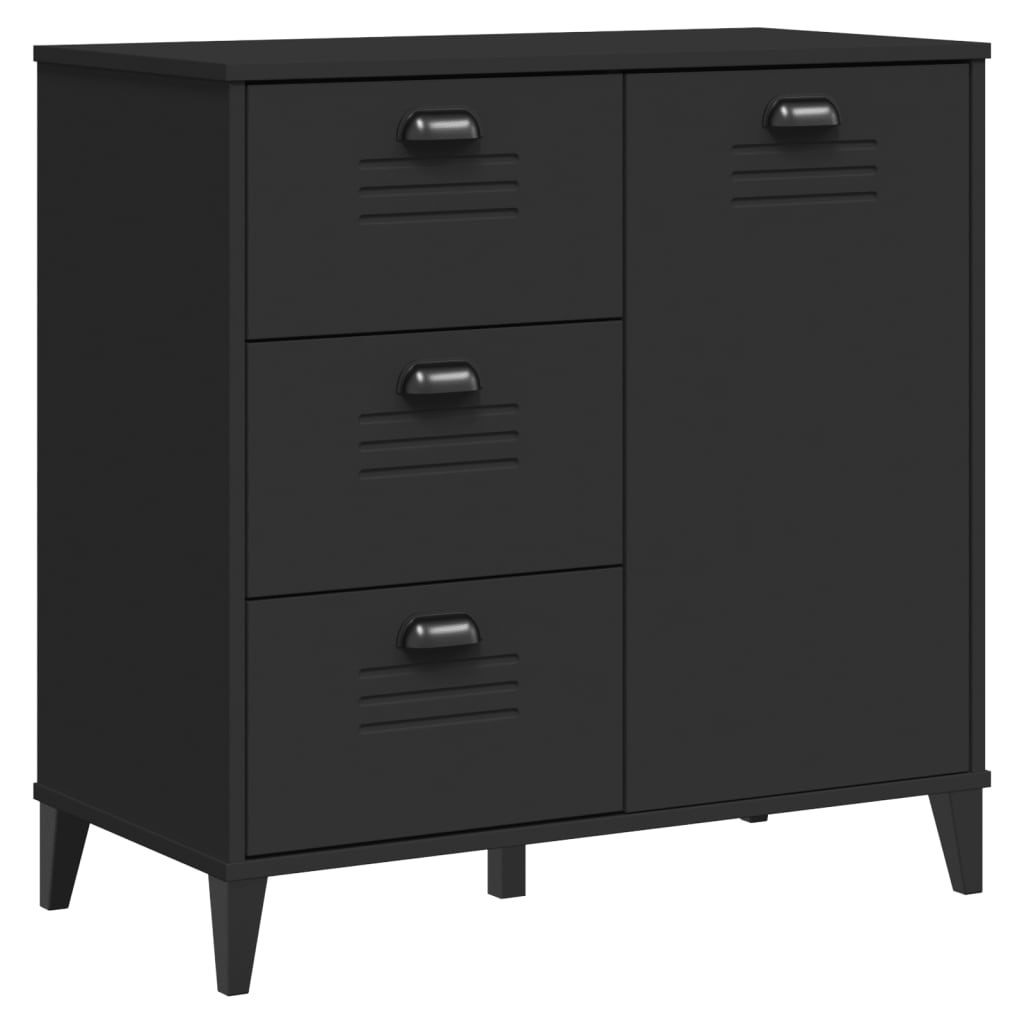 Komoda VIKEN crna 80 x 40 x 80 cm od konstruiranog drva