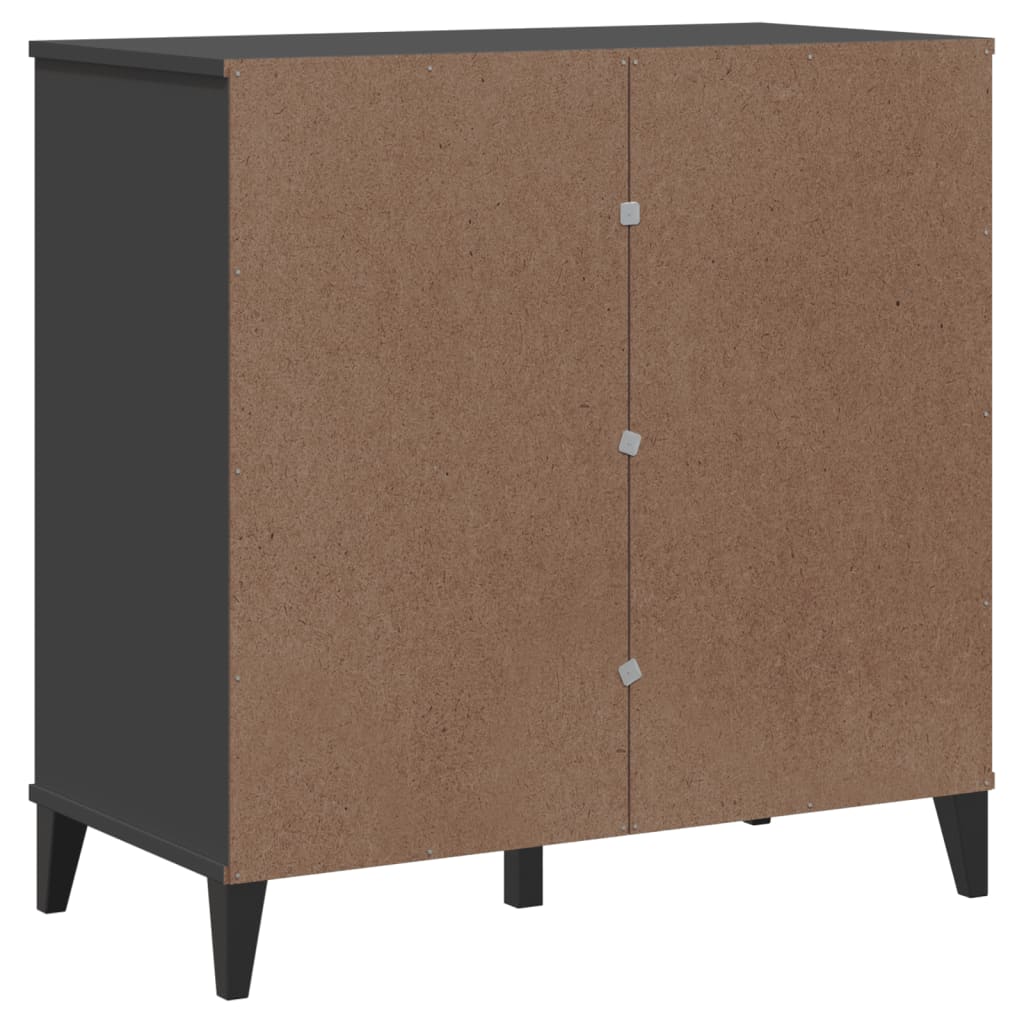Komoda VIKEN antracit siva 80 x 40 x 80 cm konstruirano drvo