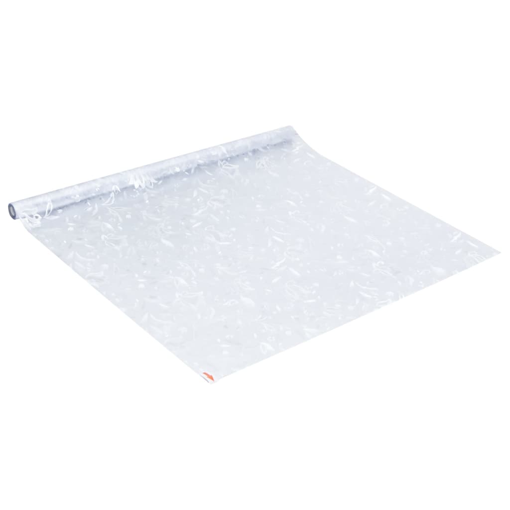 Prozorska folija matirana s cvjetnim uzorkom 45 x 500 cm PVC