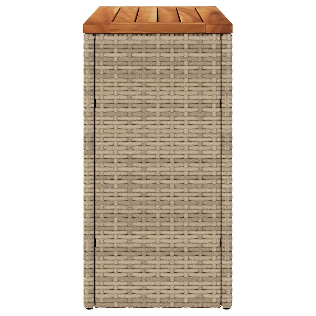 Vrtni stol sa drvenom pločom bež 58x27,5x55 cm od poliratana