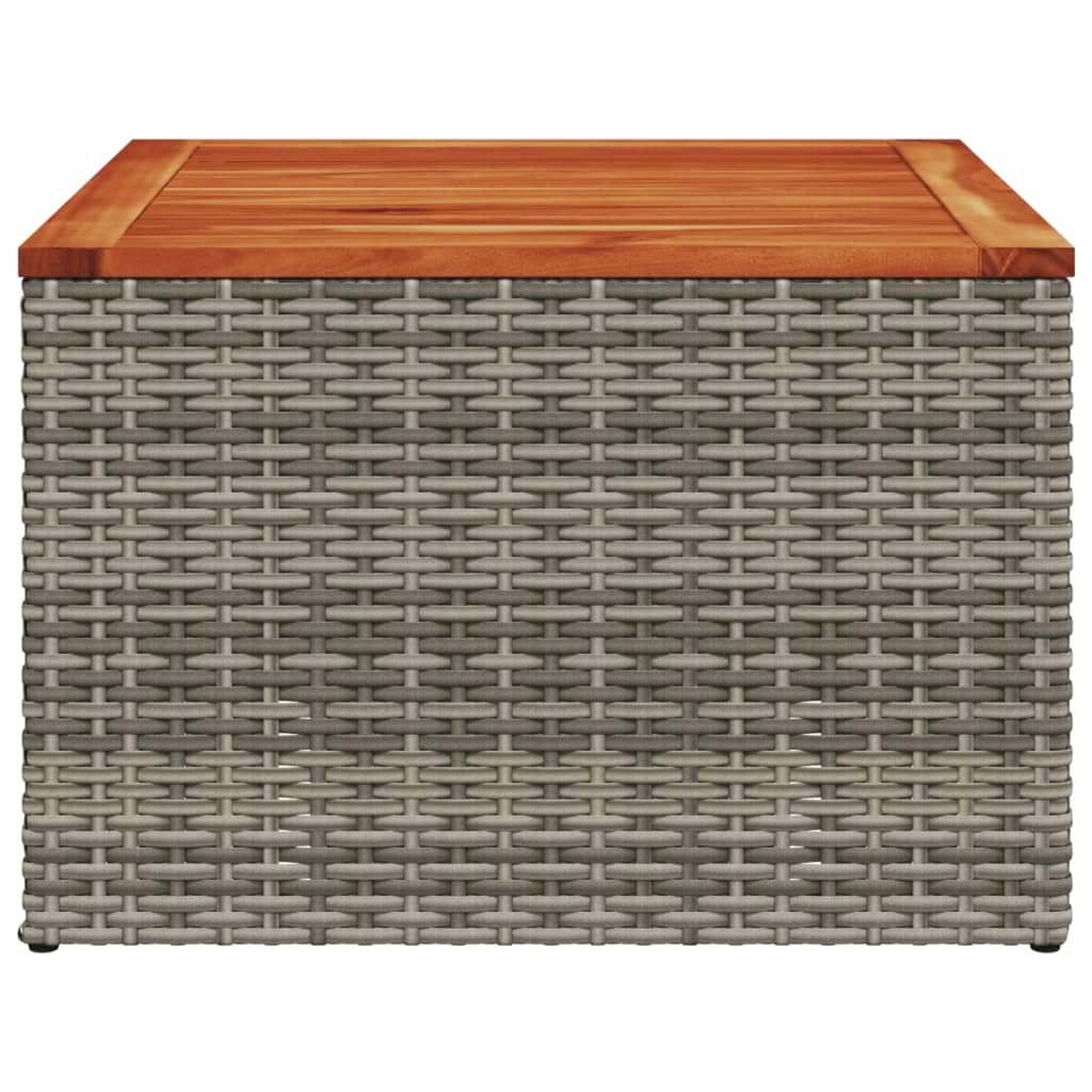 Vrtni stol sivi 55 x 55 x 37 cm od poliratana i bagremovog drva