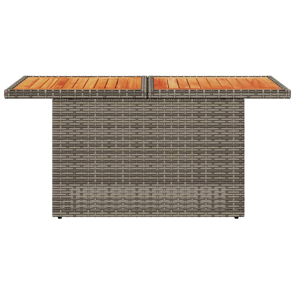 Vrtni stol sivi 100x55x73 cm od poliratana i bagremovog drva