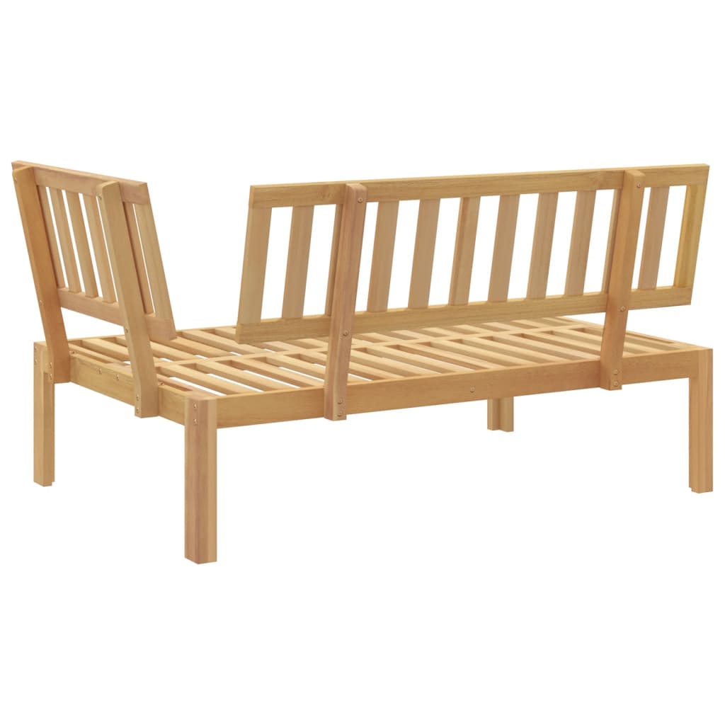 Kutna vrtna sofa od paleta od masivnog bagremovog drva
