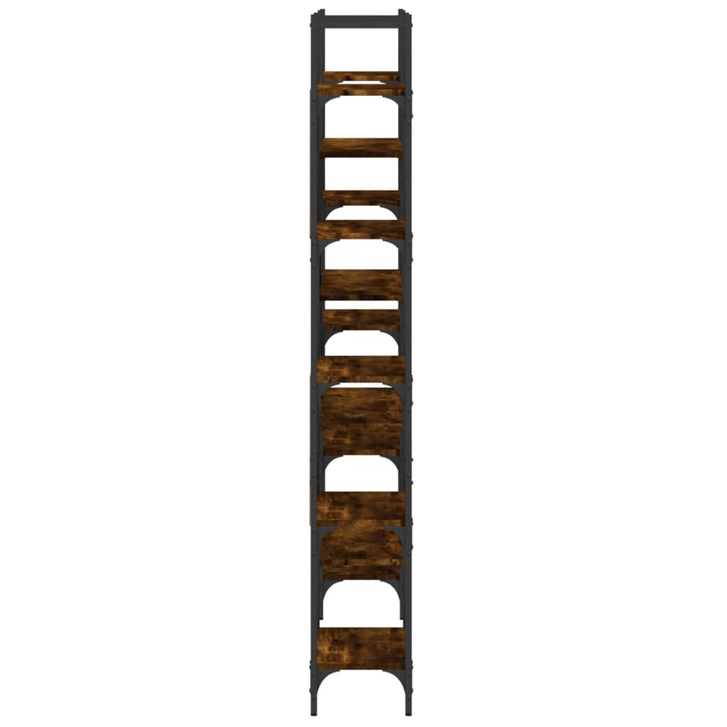 Police za knjige boja hrasta 155,5x24x166,5cm konstruirano drvo