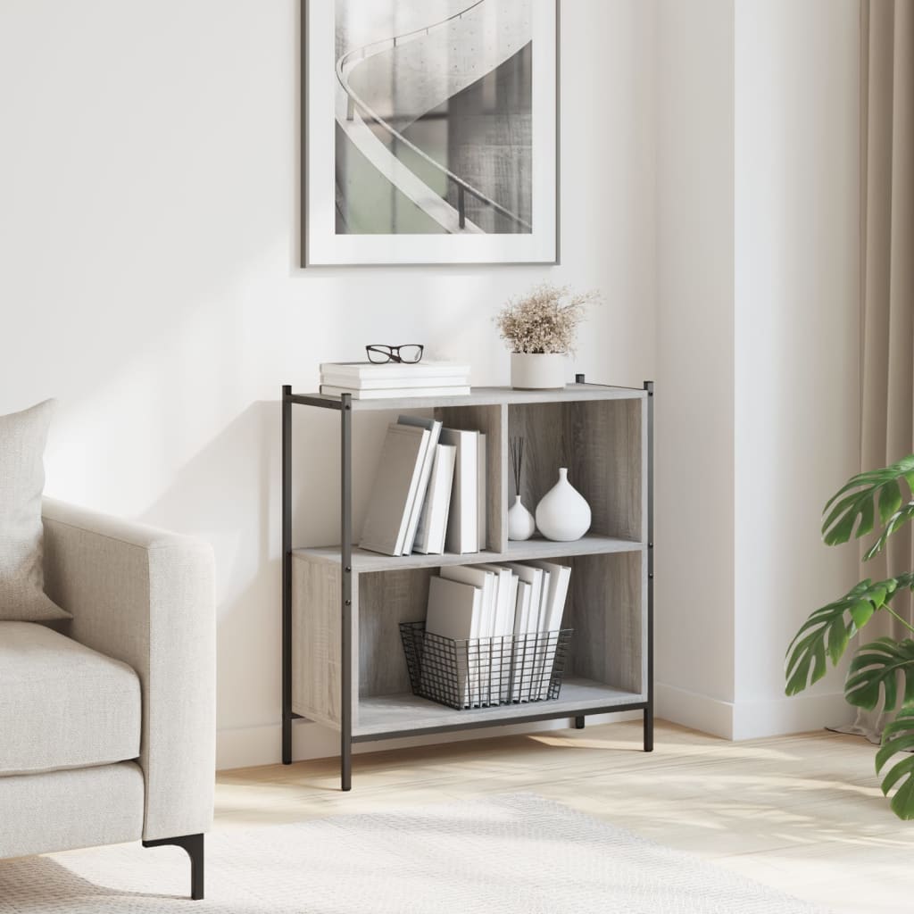Regal za knjige boja hrasta 72x28x77,5 cm konstruirano drvo