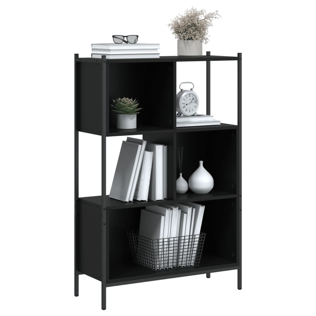Regal za knjige crni 72x28x109 cm od konstruiranog drva