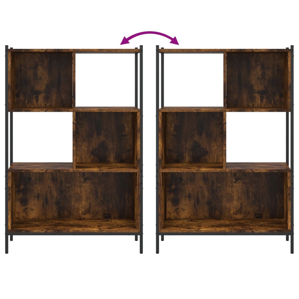 Regal za knjige boja hrasta 72x28x109 cm od konstruiranog drva