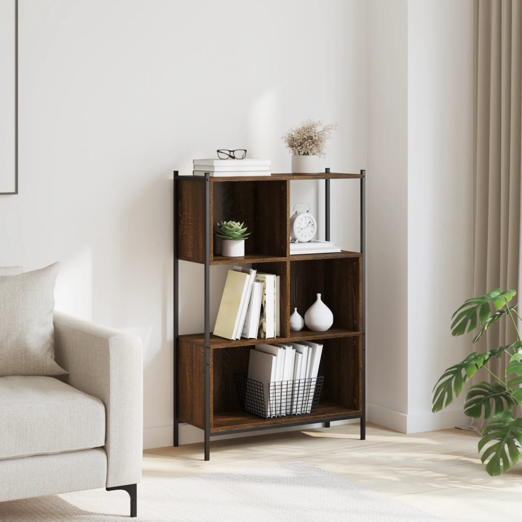 Regal za knjige boja hrasta 72x28x109 cm od konstruiranog drva
