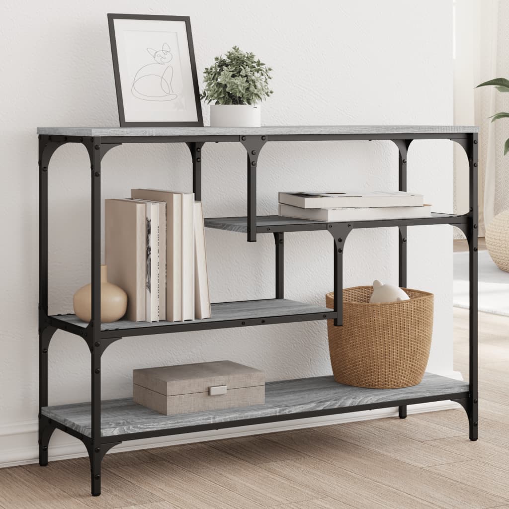 Konzolni stol boja hrasta sonome 100x30x75 cm konstruirano drvo