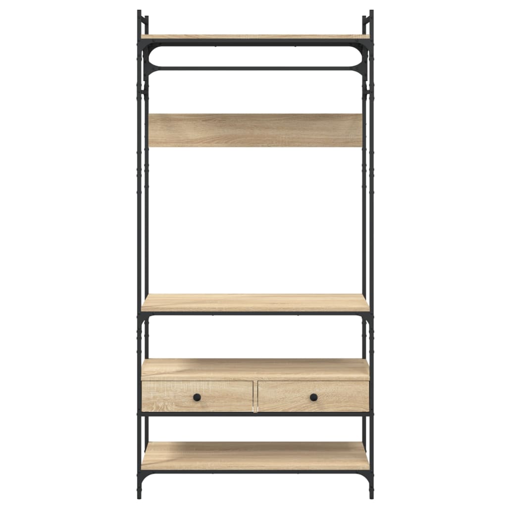Ormar s ladicama boja hrasta 89x39x184,5 cm konstruiranog drva