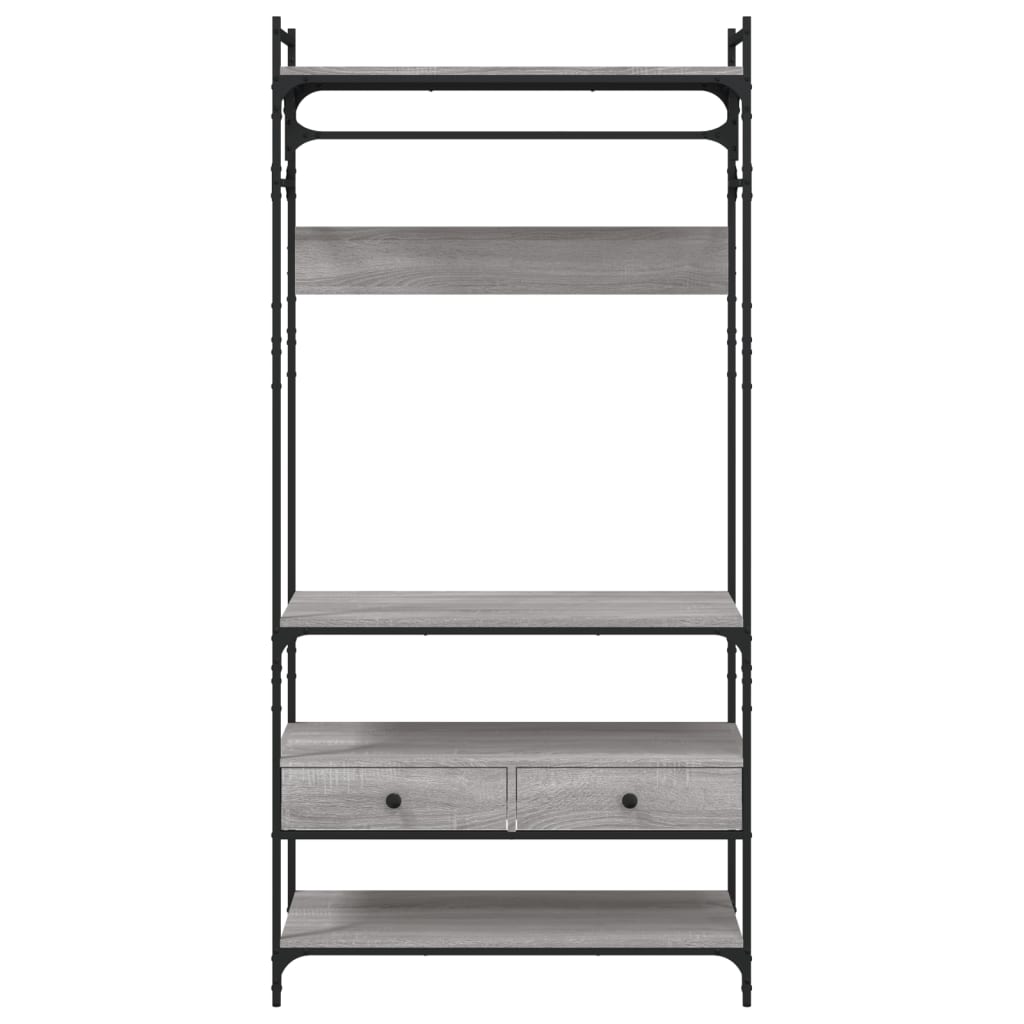 Ormar s ladicama sivi hrast 89x39x184,5 cm konstruirano drvo