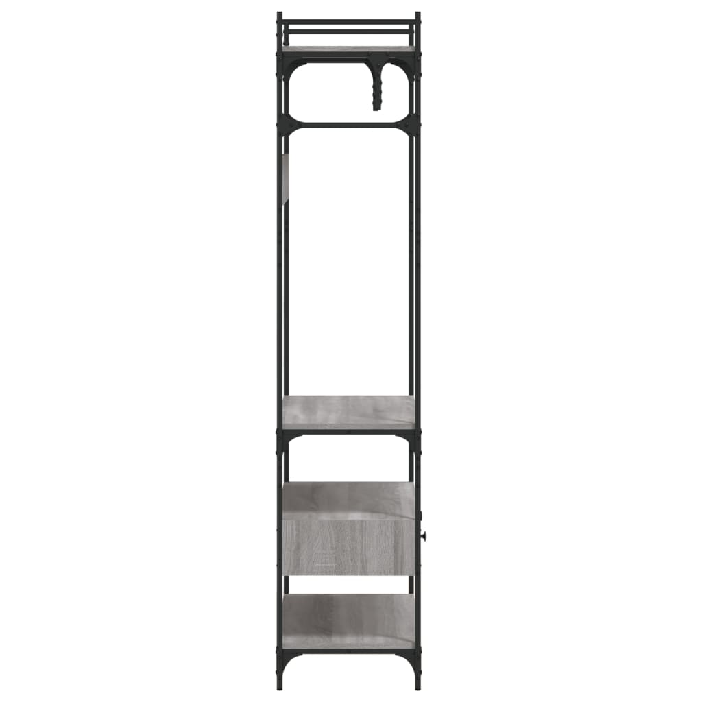 Ormar s ladicama sivi hrast 89x39x184,5 cm konstruirano drvo