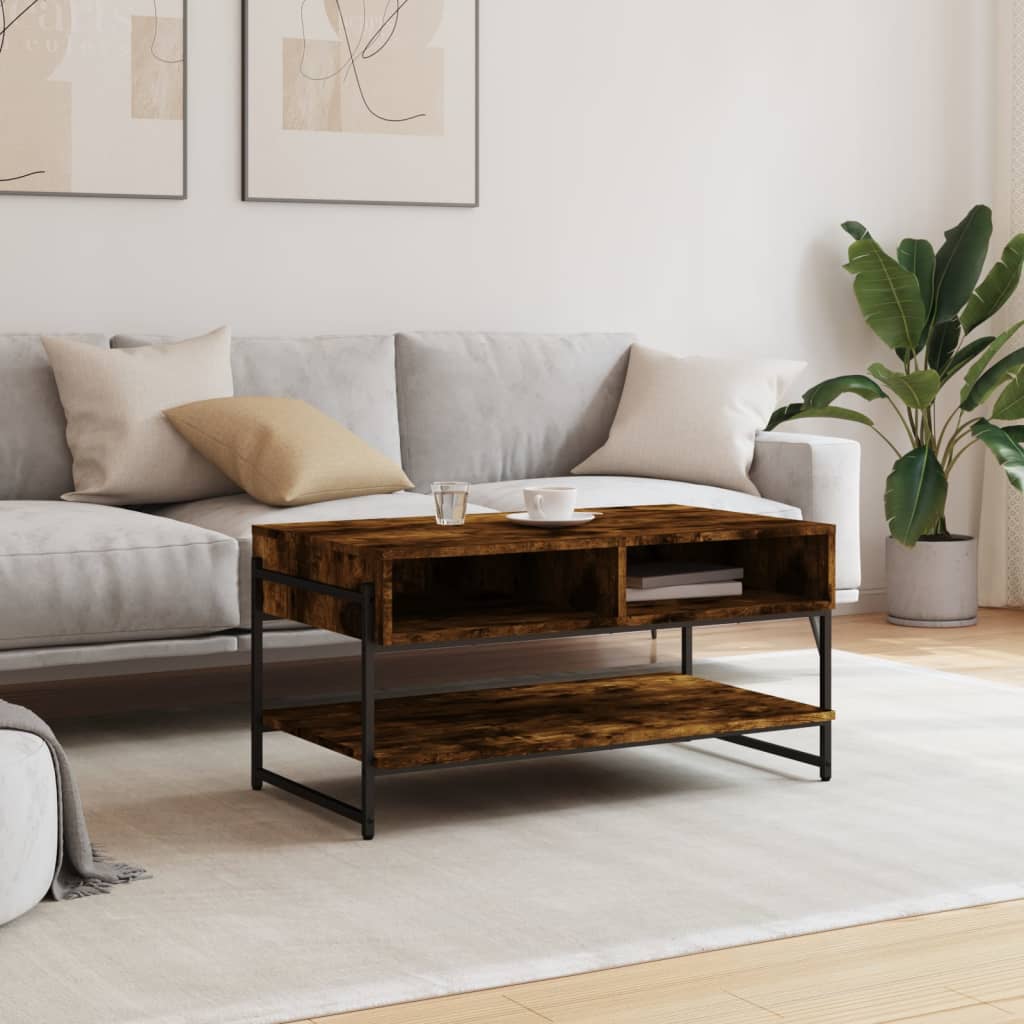 Stolić za kavu boja hrasta 90x50x45 cm konstruirano drvo