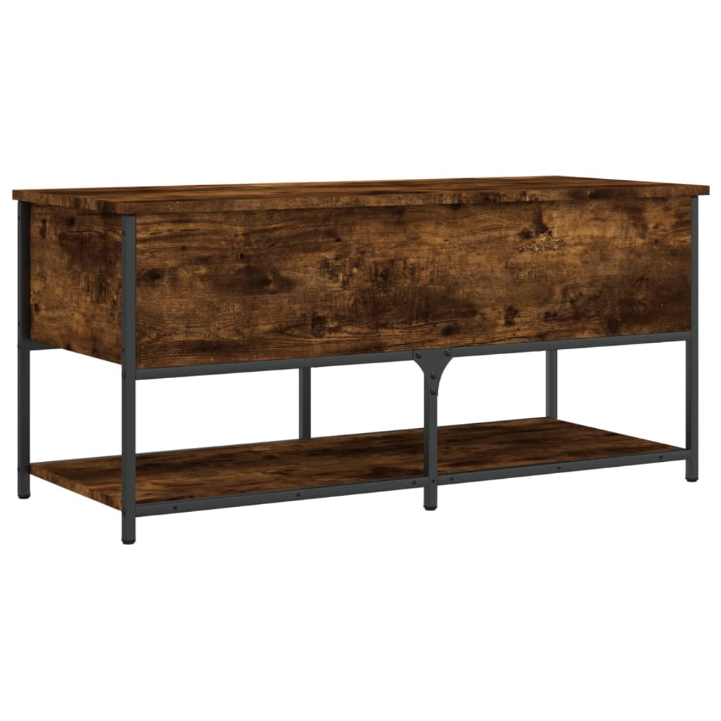 Klupa za pohranu boja hrasta 100x42,5x47 cm konstruiranog drva