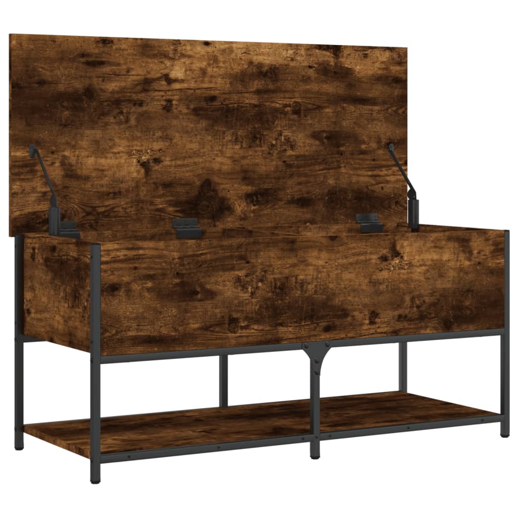 Klupa za pohranu boja hrasta 100x42,5x47 cm konstruiranog drva