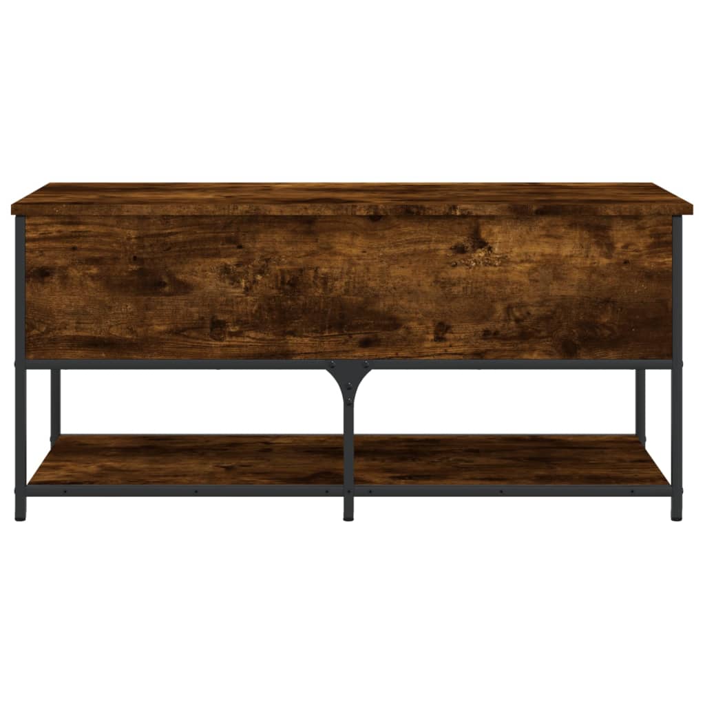 Klupa za pohranu boja hrasta 100x42,5x47 cm konstruiranog drva