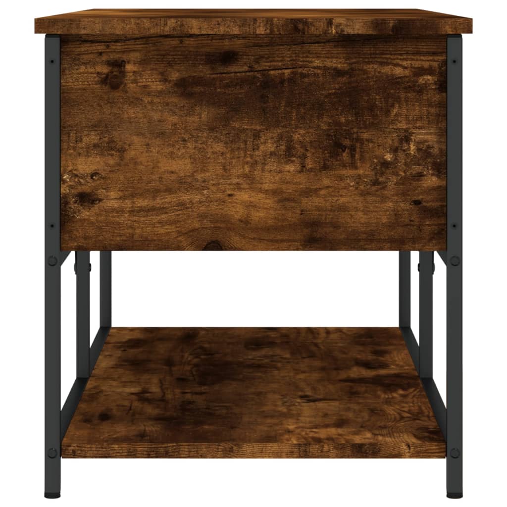 Klupa za pohranu boja hrasta 100x42,5x47 cm konstruiranog drva