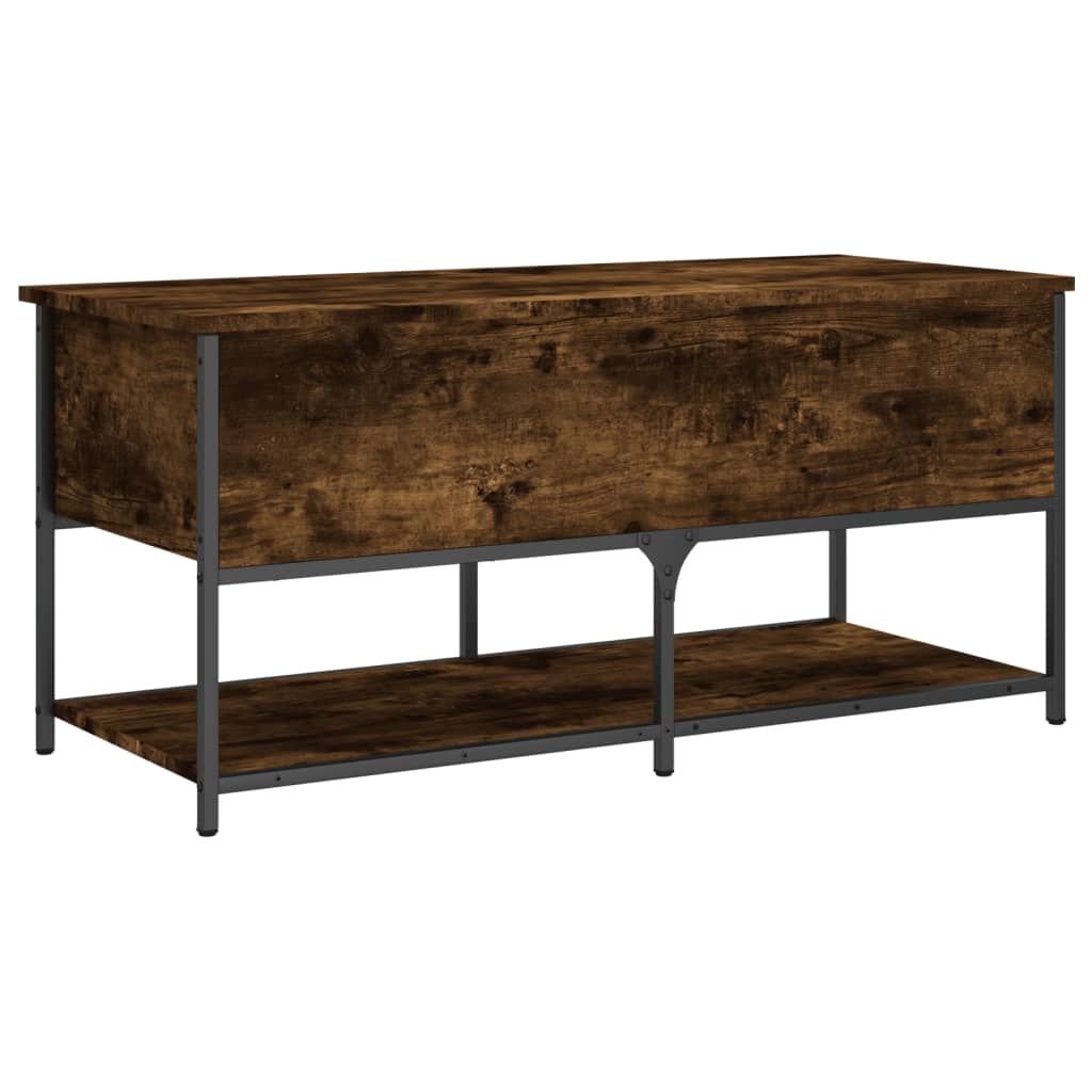 Klupa za pohranu boja hrasta 100x42,5x47 cm konstruiranog drva