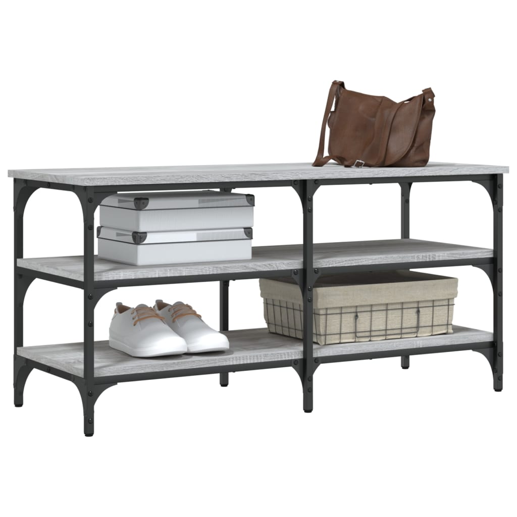 Klupa za cipele boja hrasta 100x38,5x49 cm konstruirano drvo