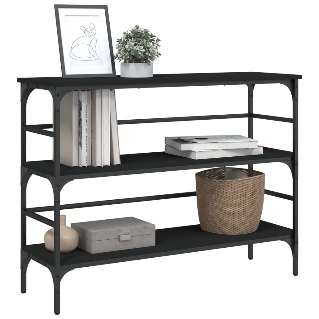 Konzolni stol crni 100 x 32 x 75 cm od konstruiranog drva
