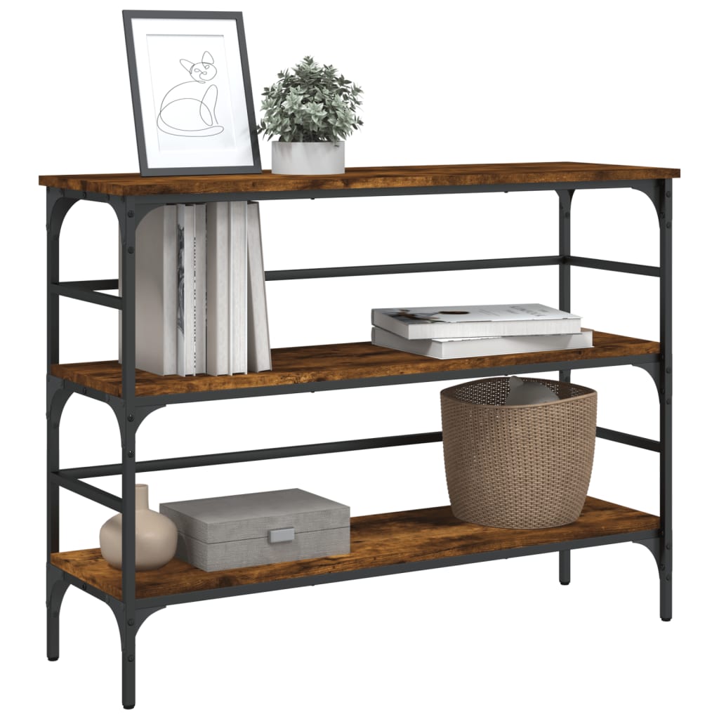 Konzolni stol boja hrasta 100x32x75 cm od konstruiranog drva