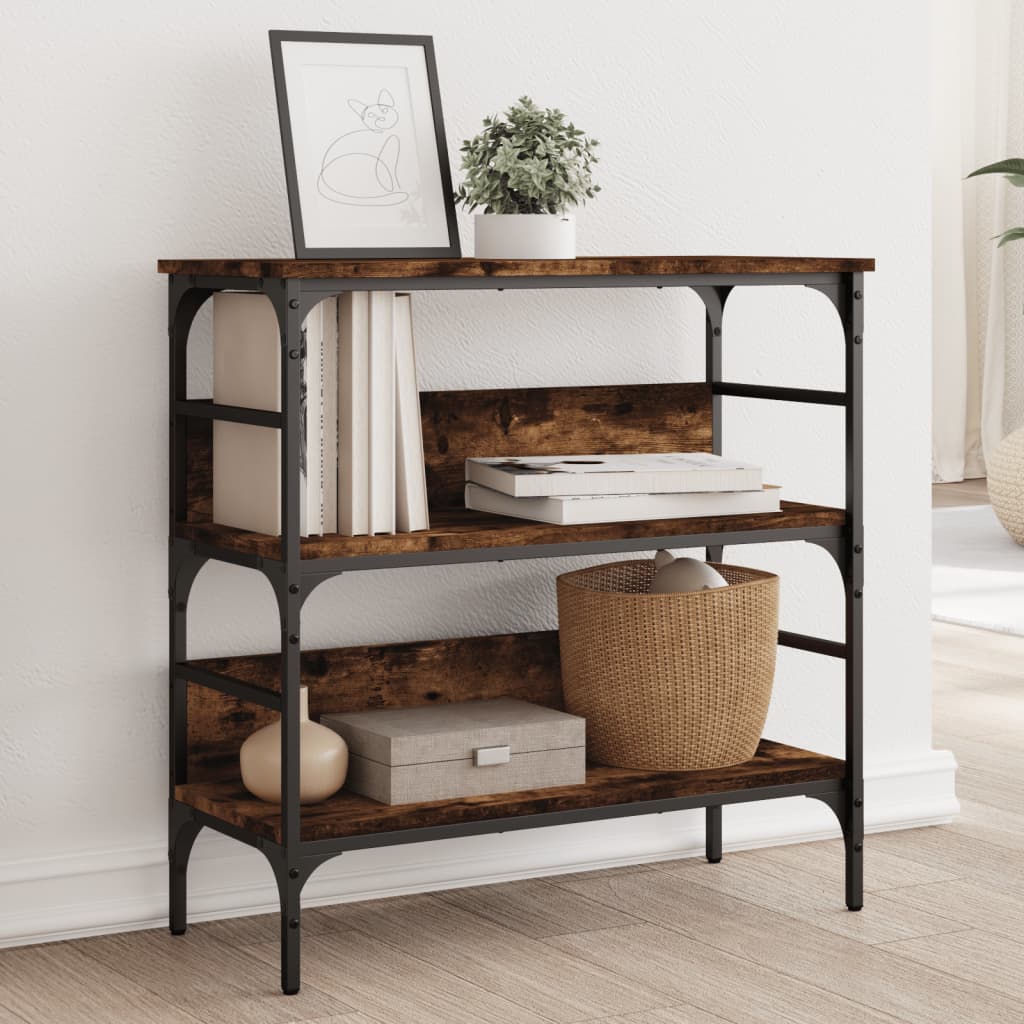 Konzolni stol boja hrasta 75 x 32 x 75 cm konstruirano drvo